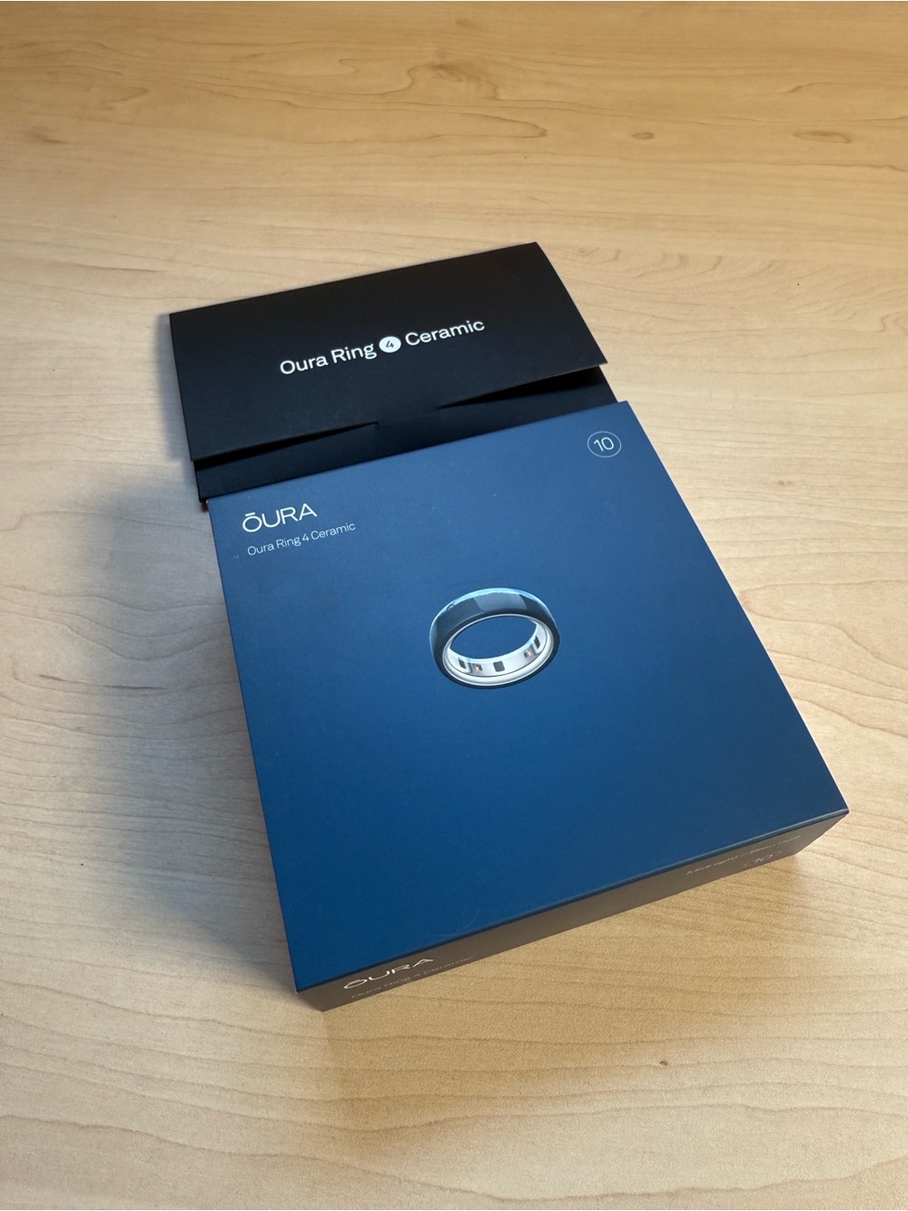 OURA RING GEN 4 CERAMIC SMART RING SIZE 10 - MIDNIGHT BLUE (SEALED)